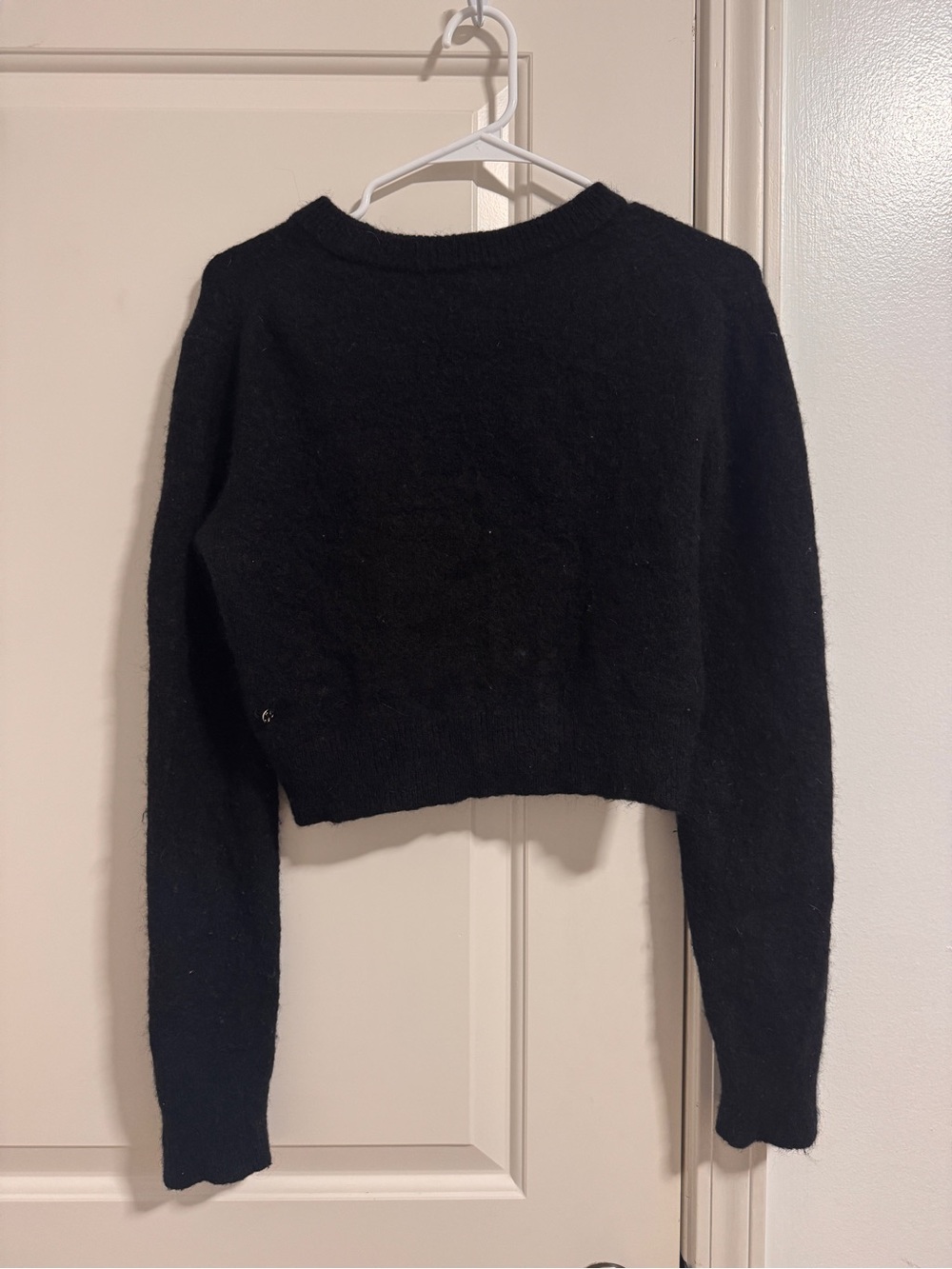 lululemon athletica Black Fuzzy Knit Pullover